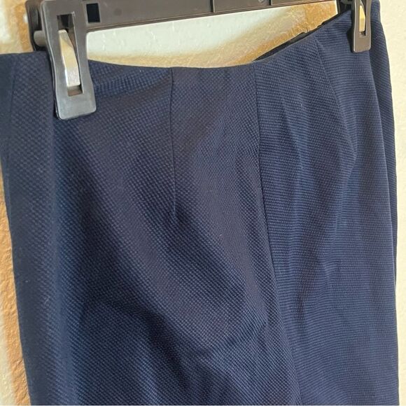 J. McLaughlin Weston Solid 2 Zip Front Textured Trouser Pant in Dark Navy size 4 - Picture 11 of 13